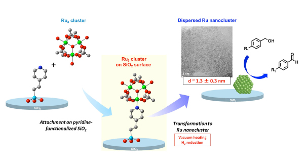 金属核数・組成が制御された固定化金属ナノクラスター触媒の表面精密合成法開発
